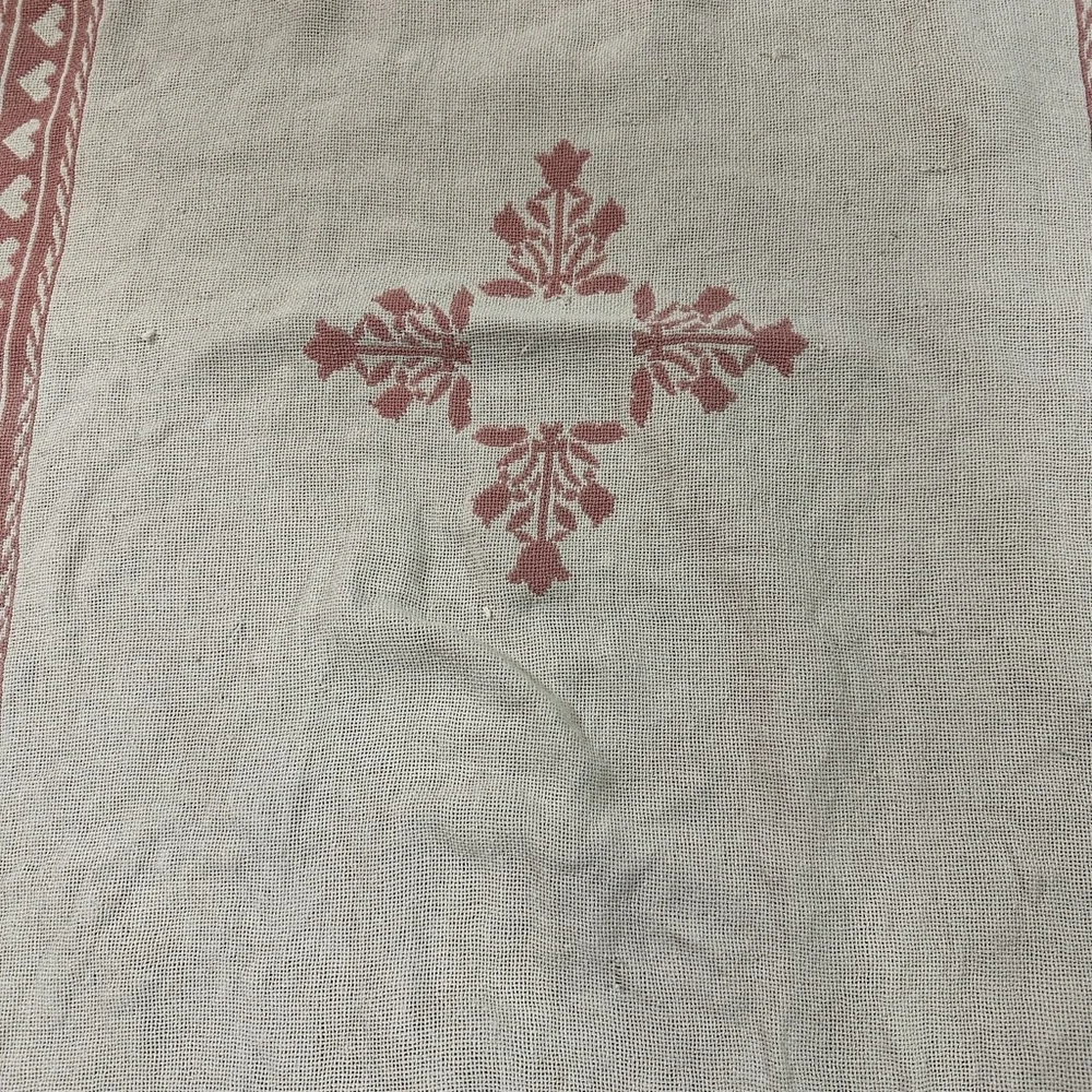 Pink and White Kitty Cat Throw Blanket 68x43” Fair Condition with Flaws